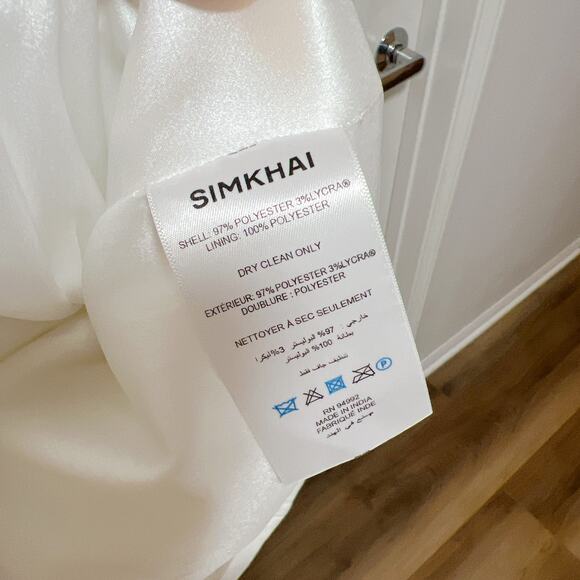 SIMKHAI Yasmin Strapless Embellished Bustier Mini Sz 4 - Picture 5 of 7